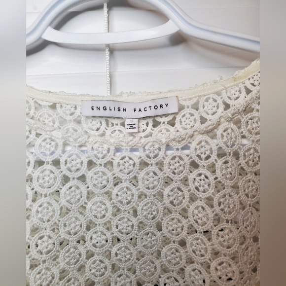 English Factory Structured Lacey Top - Picture 2 of 3